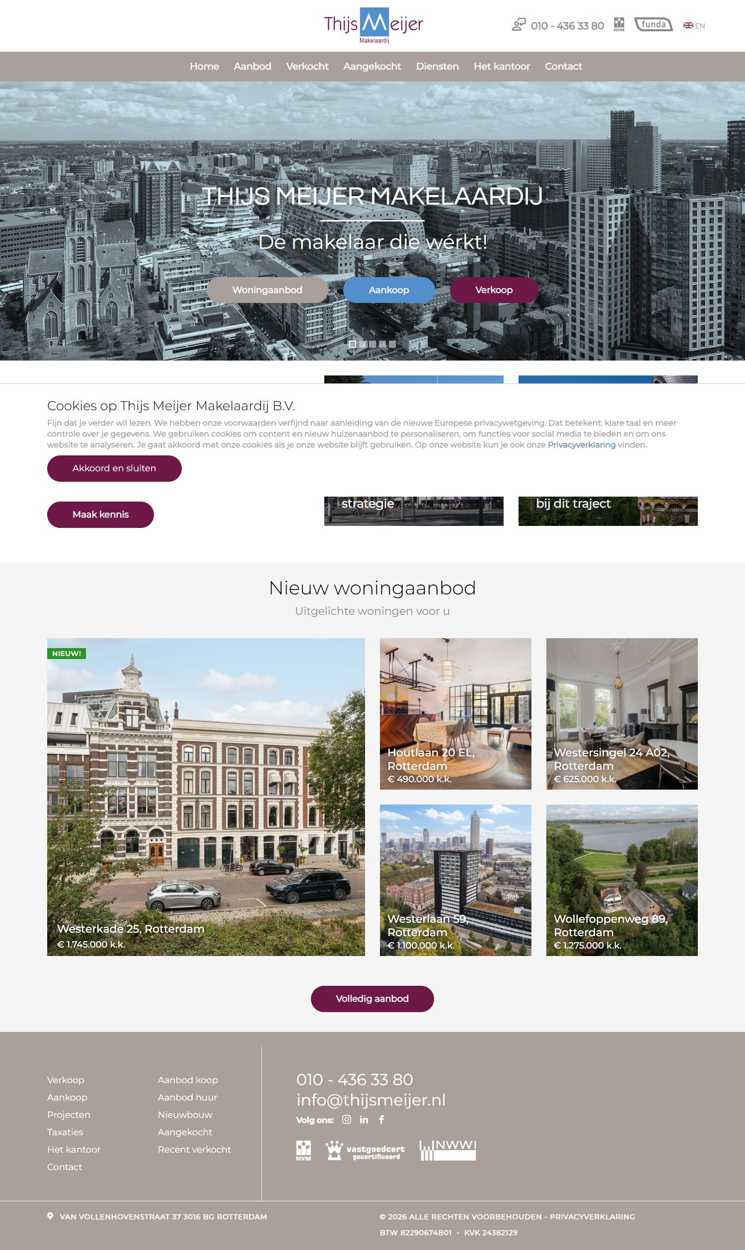 Capture d'écran du site web de www.thijsmeijer.nl