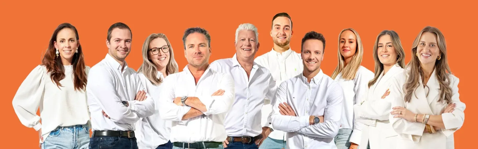 Team foto van Tijs & Cyril Makelaardij