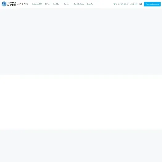 Screenshot van de website van tomasfemcasas.com