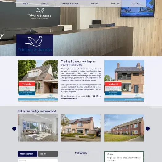 Screenshot van de website van www.trielingjacobs.nl