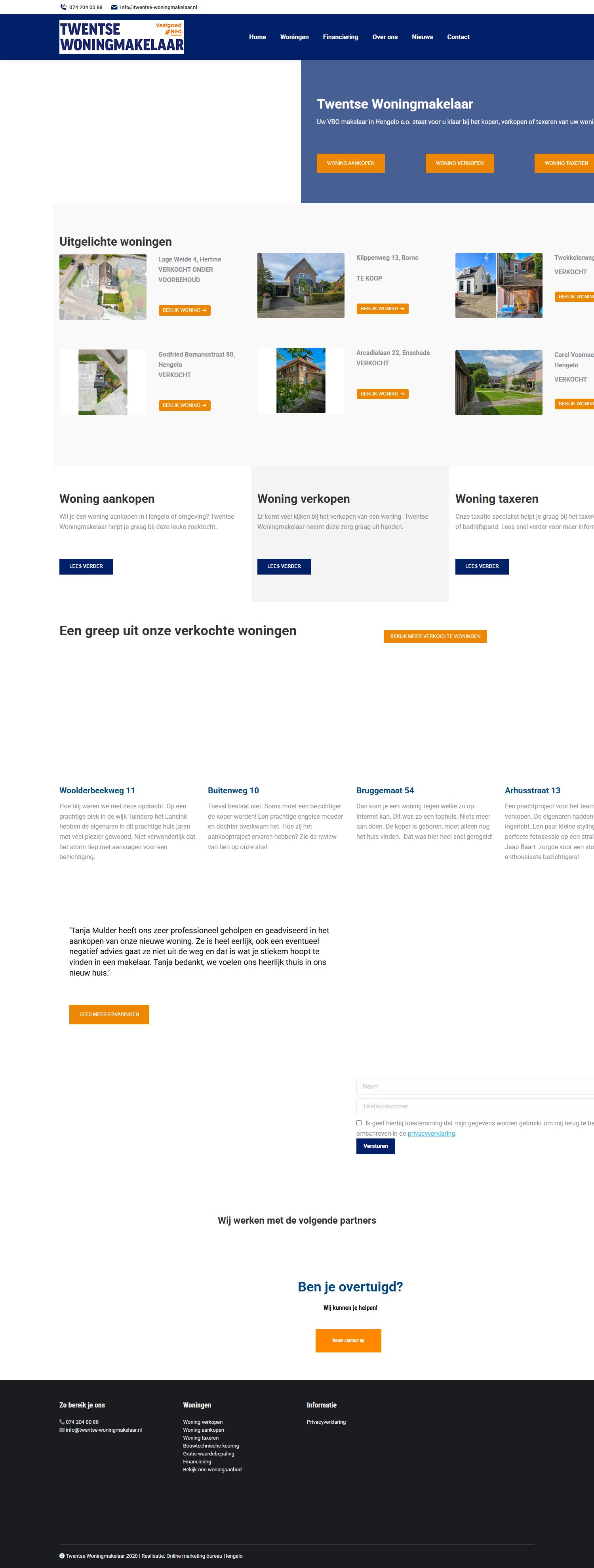 Screenshot der Website von www.twentse-woningmakelaar.nl