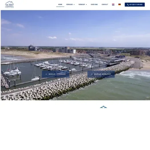 Screenshot of the website of www.vanakker.com