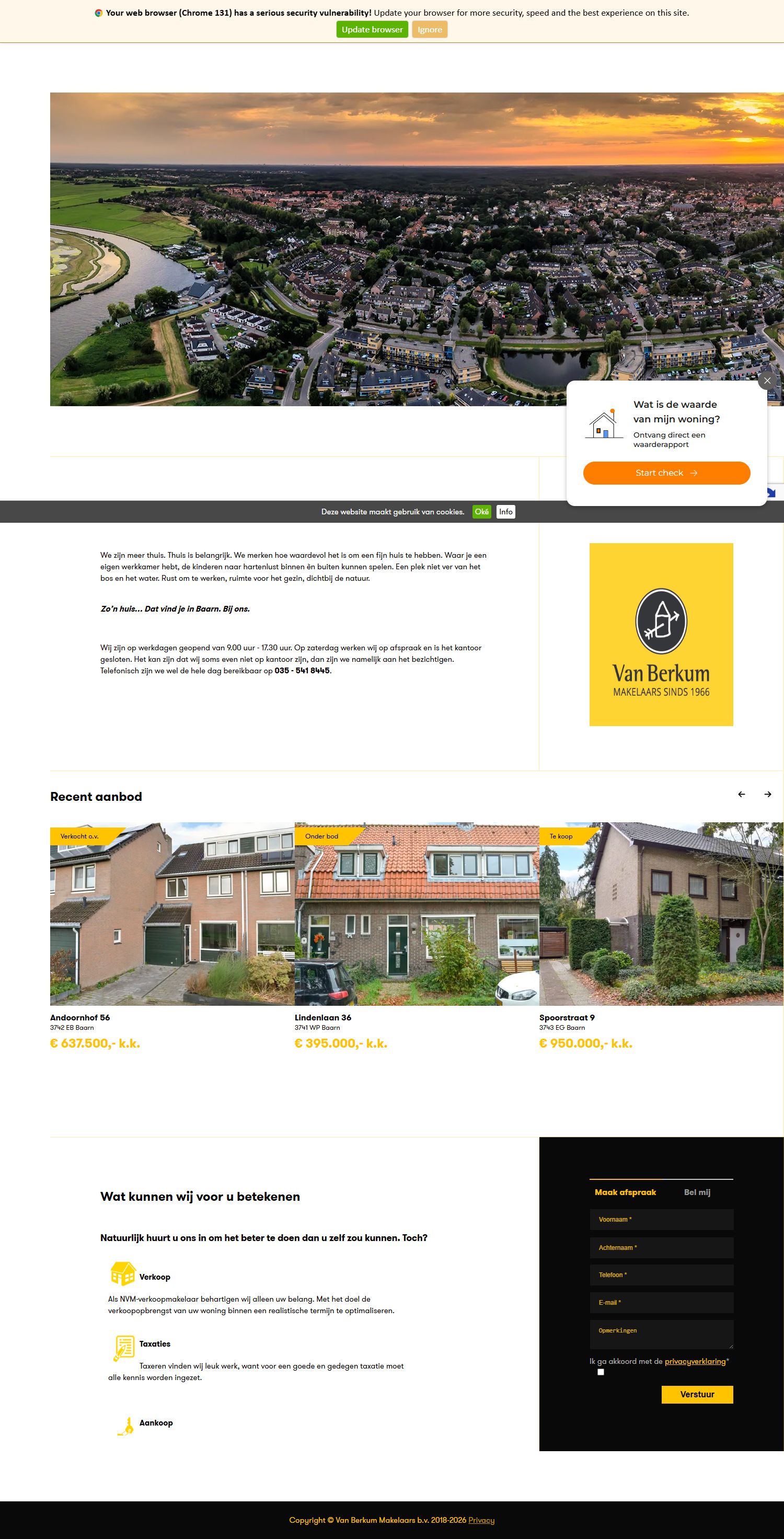 Photo of the office of Van Berkum Makelaars b.v.