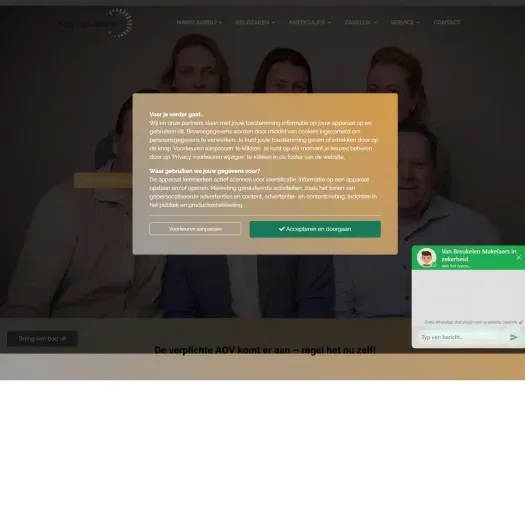 Screenshot of the website of www.vanbreukelen.nu