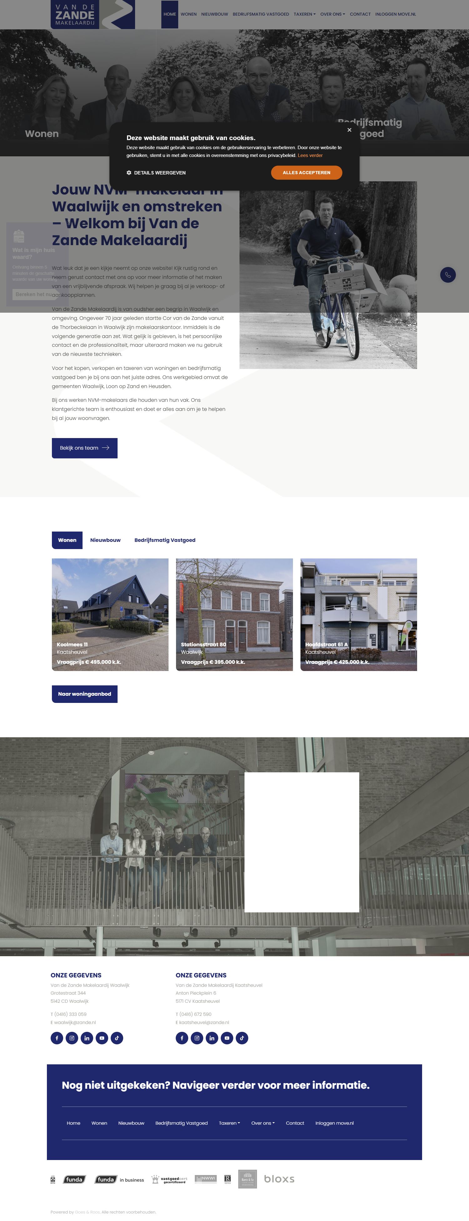 Photo of the office of Van de Zande Makelaardij Vlijmen