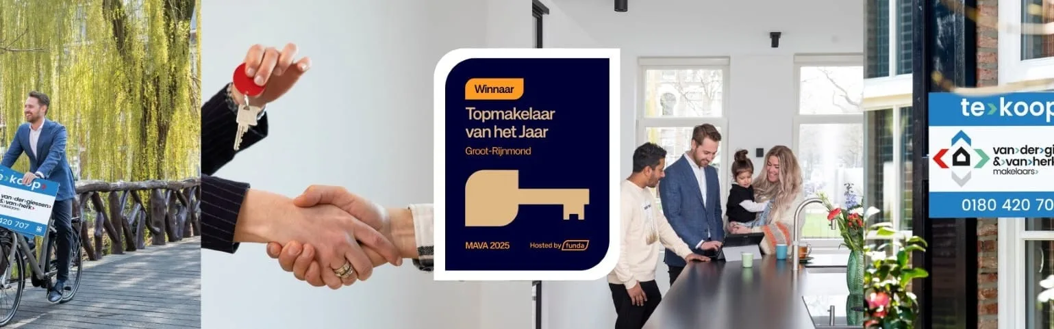 Team foto van Van der Giessen & Van Herk Makelaars