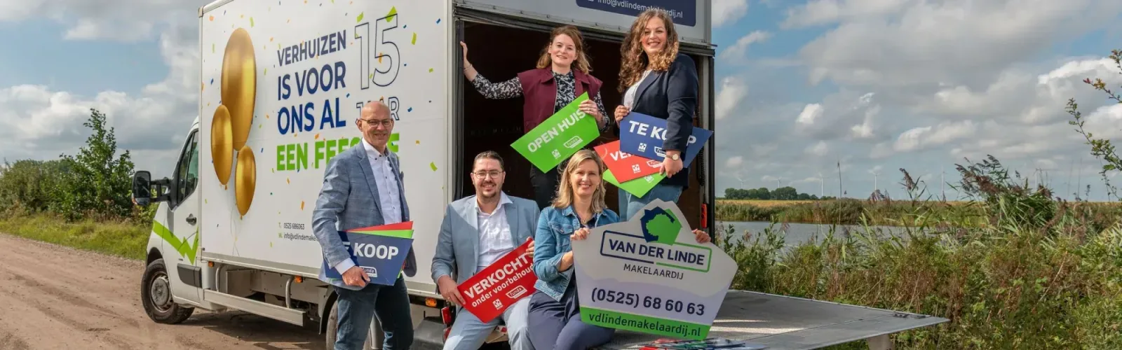 Team foto van Van Der Linde Makelaardij Elburg