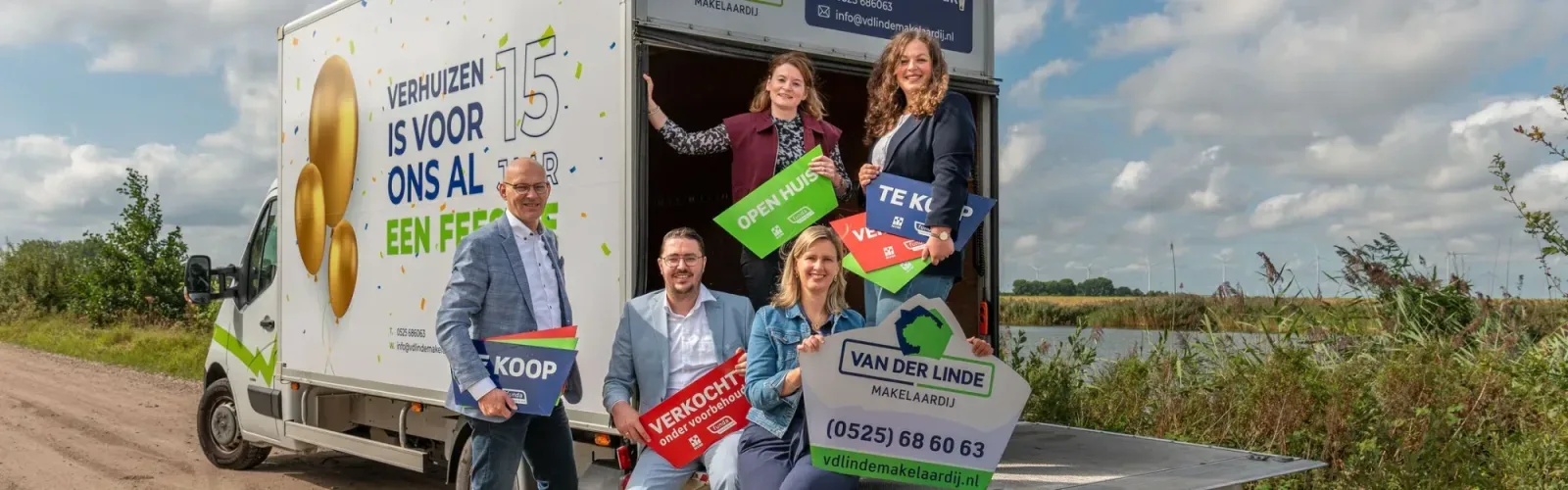 Team foto van Van Der Linde Makelaardij Elburg