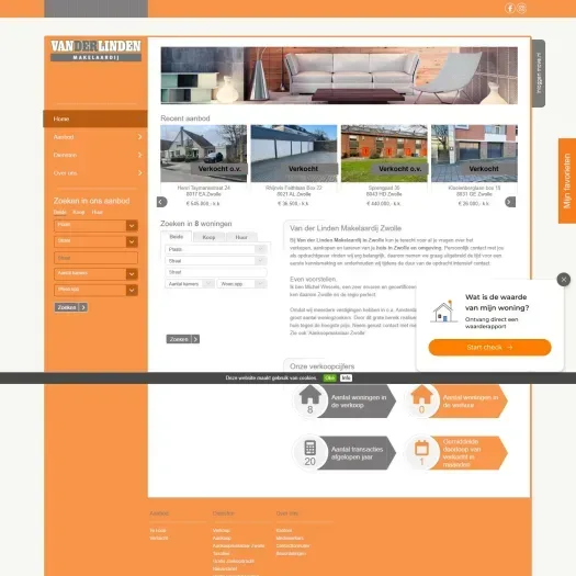 Screenshot der Website von www.vdlmakelaardijzwolle.nl
