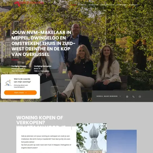 Screenshot van de website van www.vanditshuizen.nl