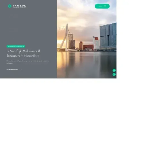 Screenshot der Website von www.vaneijkmakelaars.nl