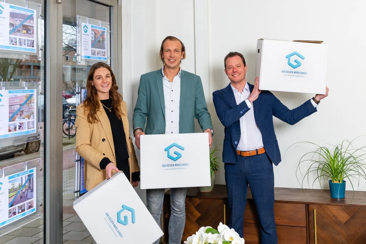 Team foto van Van Gulden Makelaardij | Uw wensen eerst | 9,6!