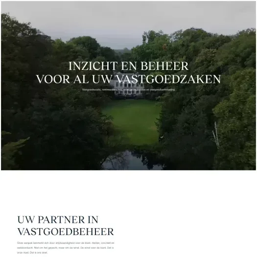 Screenshot van de website van www.vhno.nl