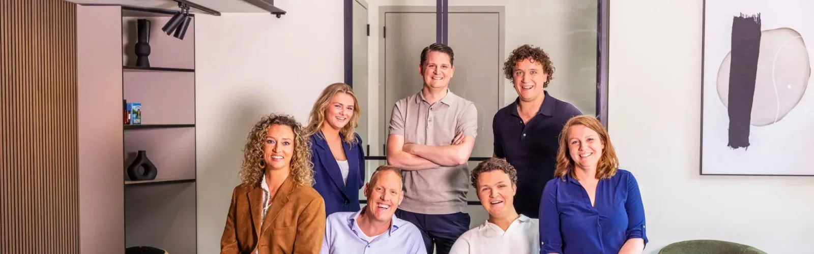 Team foto van Van Laarhoven en Paul Makelaardij