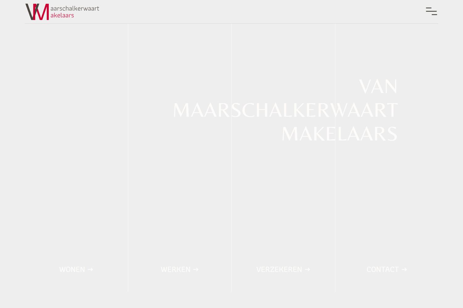 Screenshot of the website of www.van-maarschalkerwaart.nl