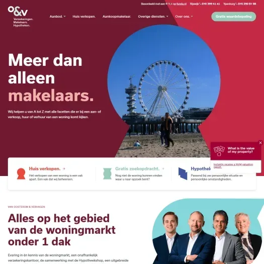 Screenshot van de website van www.ovmak.nl