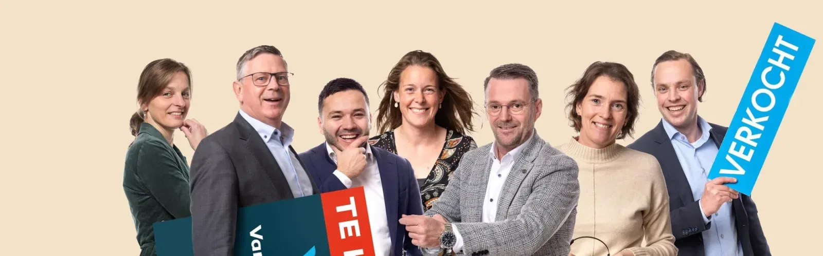 Team foto van Van Rossum Makelaardij