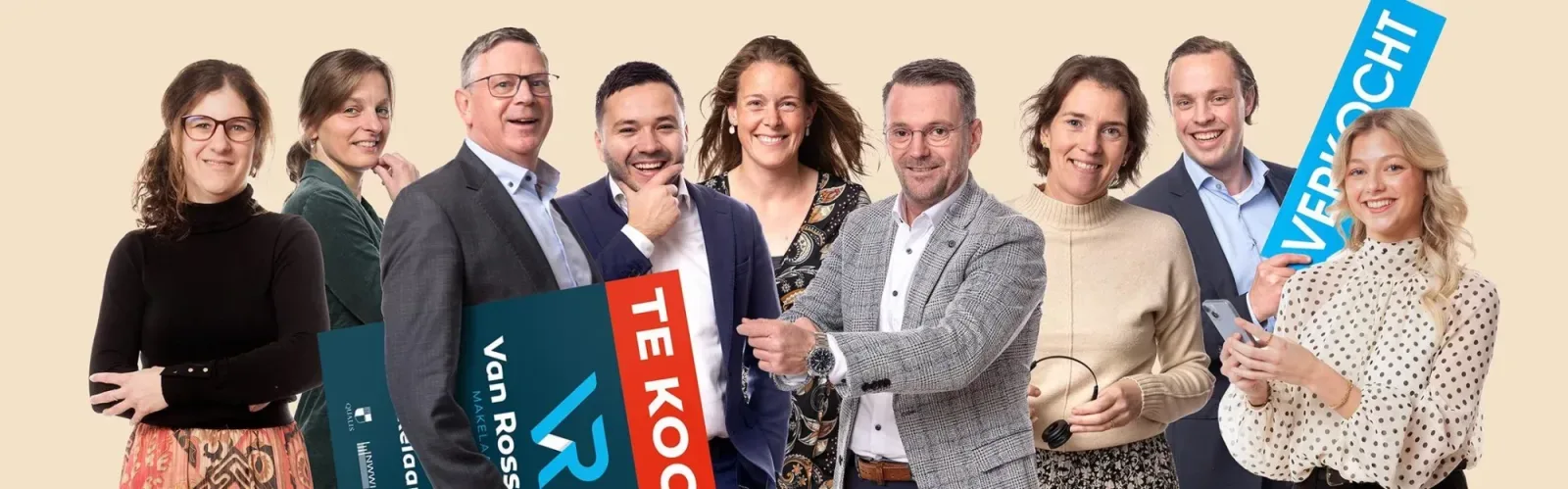 Team foto van Van Rossum Makelaardij | Qualis