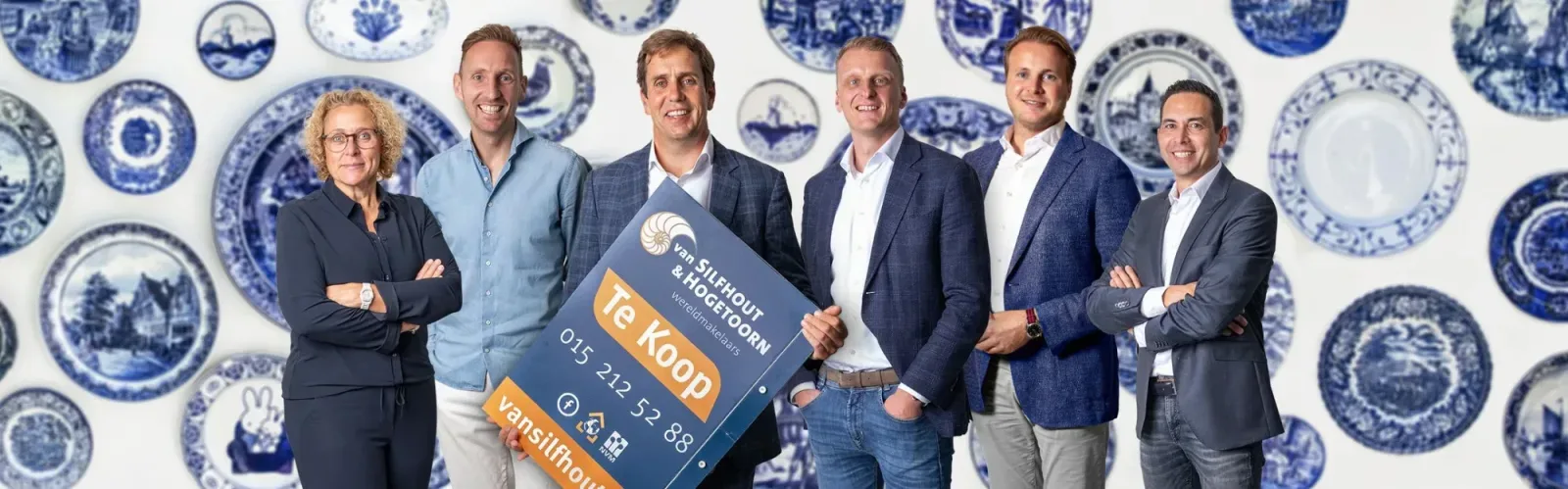 Team foto van Van Silfhout & Hogetoorn Wereldmakelaars