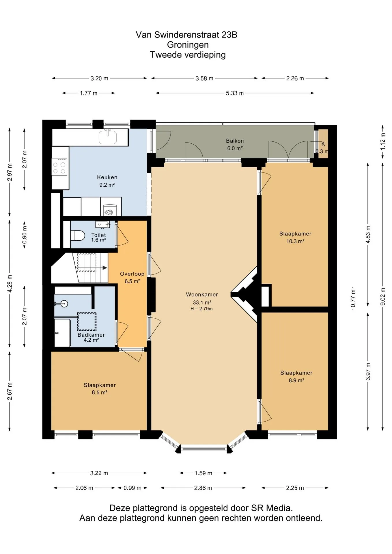 Van Swinderenstraat 23 b Groningen thumbnail 40