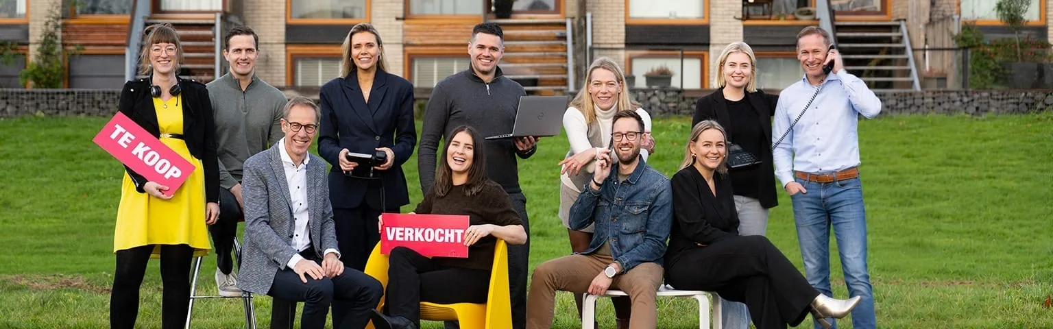 Team foto van Van 't Riet De-Makelaar Hoorn