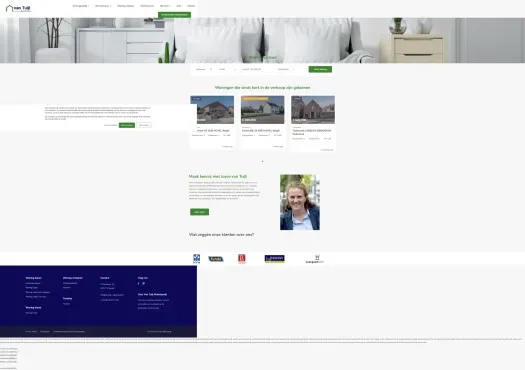 Capture d'écran du site web de www.vantuijl-makelaardij.nl