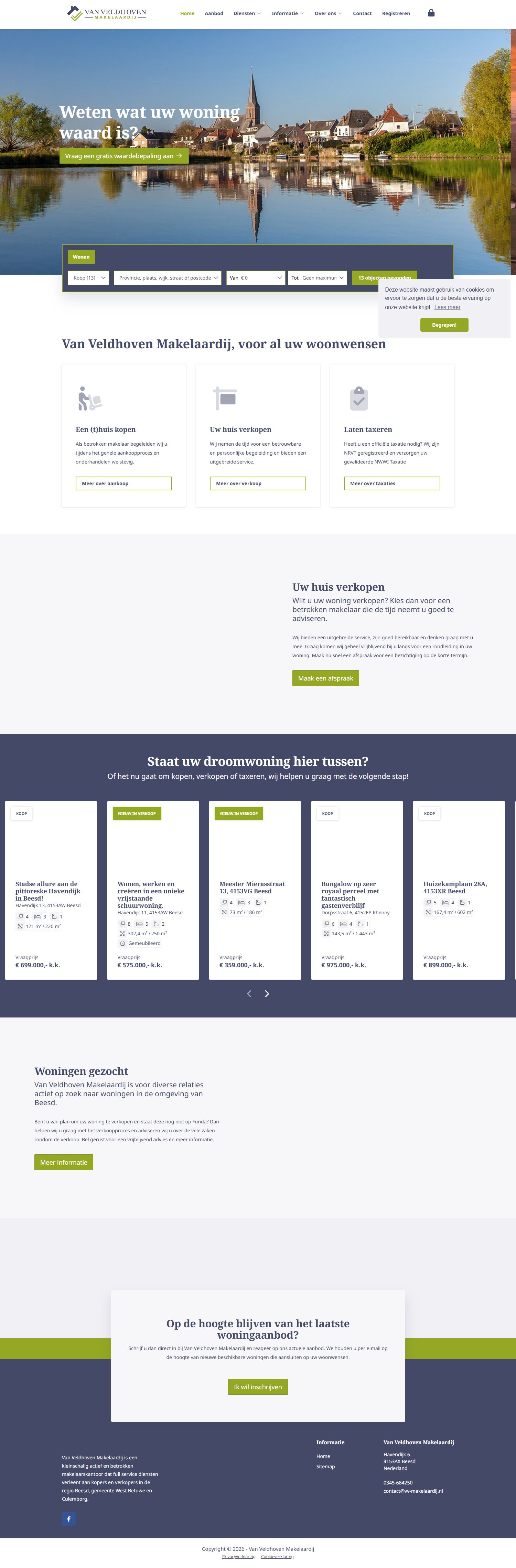 Kantoorfoto Van Veldhoven Makelaardij