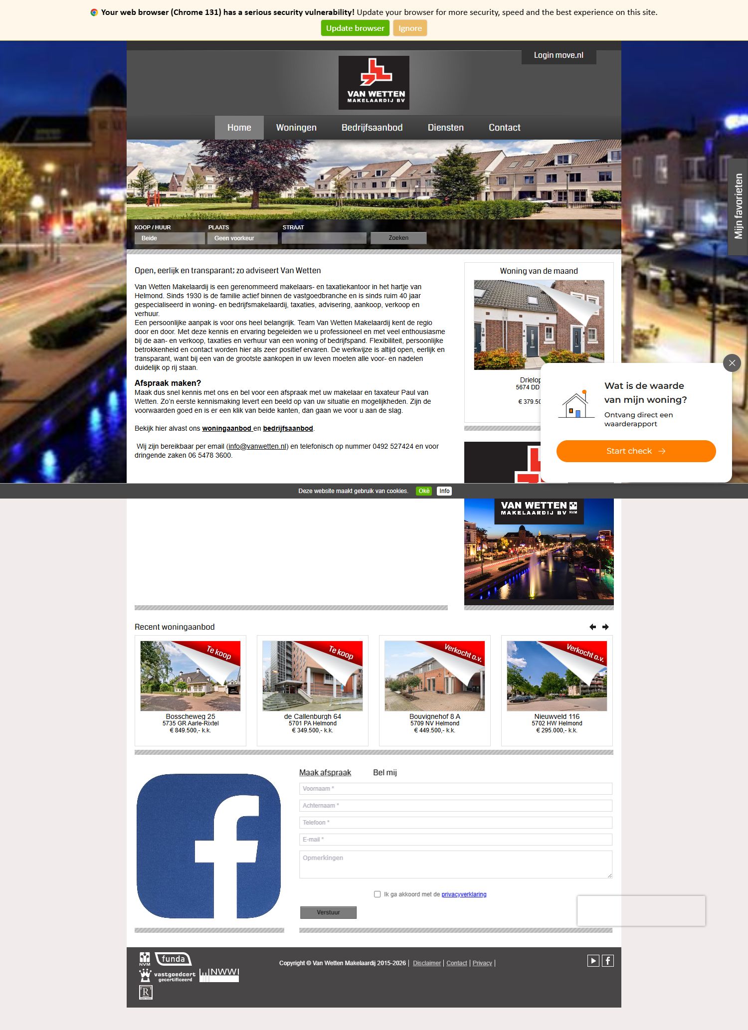 Photo de bureau Van Wetten Makelaardij