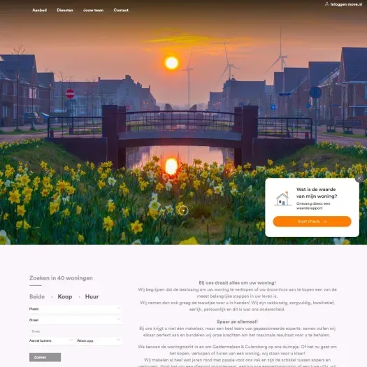 Screenshot van de website van www.vankesselkroezen.nl