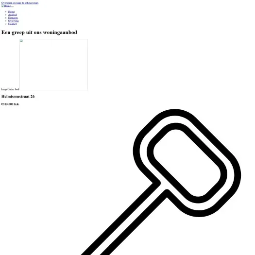 Screenshot van de website van www.vastgoedhoogstpersoonlijk.nl