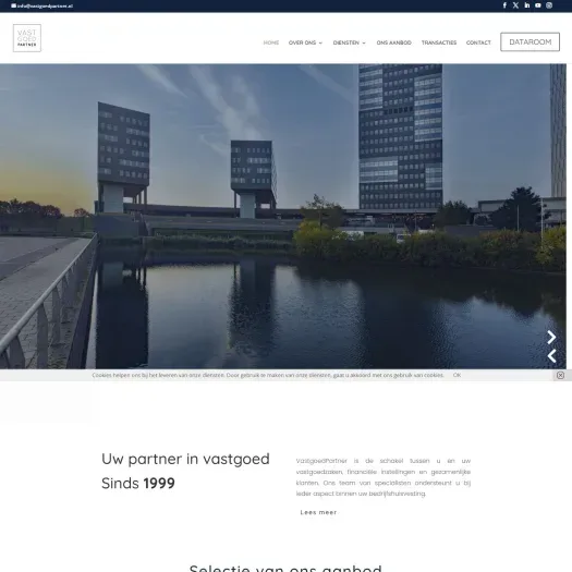 Screenshot der Website von www.vastgoedpartner.nl