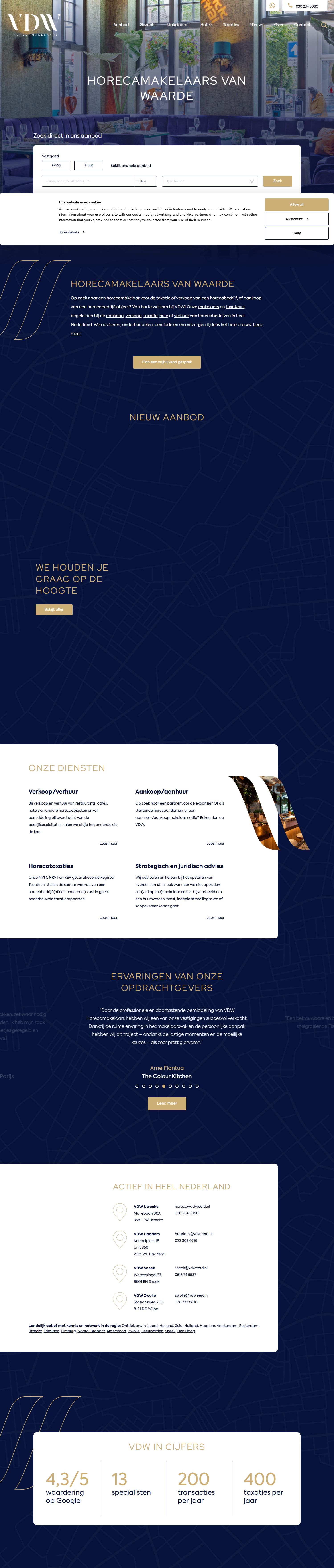 Team foto van VDW Wonen