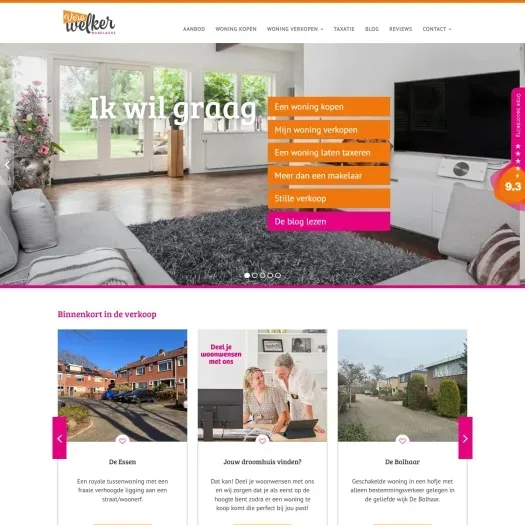 Capture d'écran du site web de www.verawelker.nl