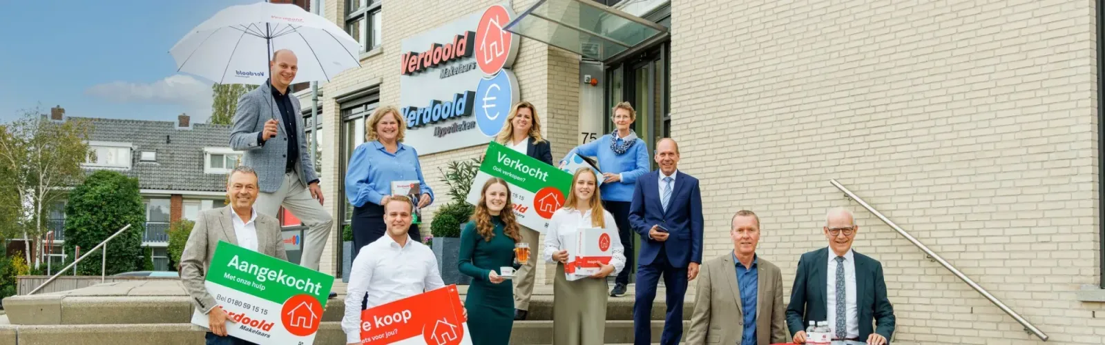 Team foto van Verdoold Makelaars