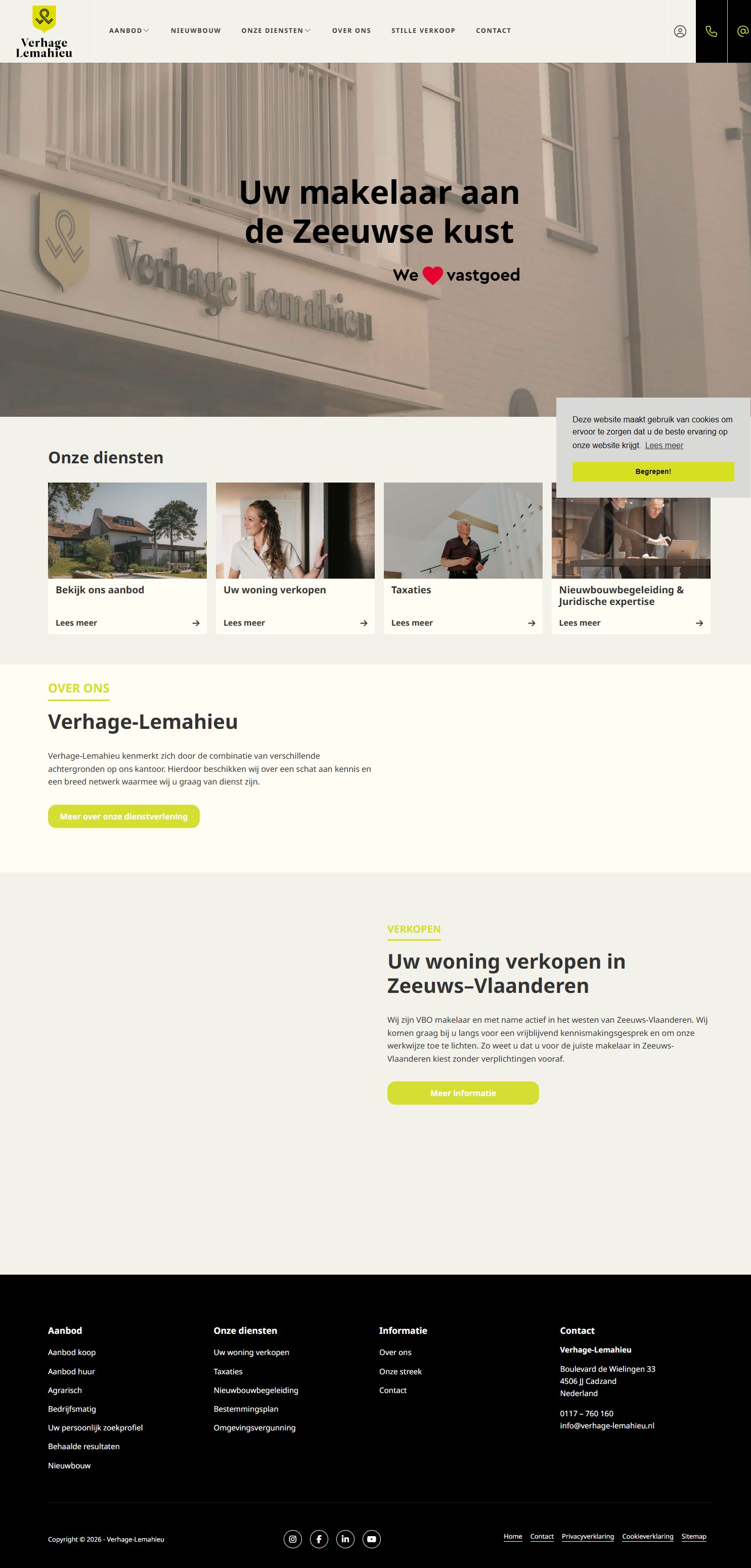 Screenshot der Website von www.verhage-lemahieu.nl