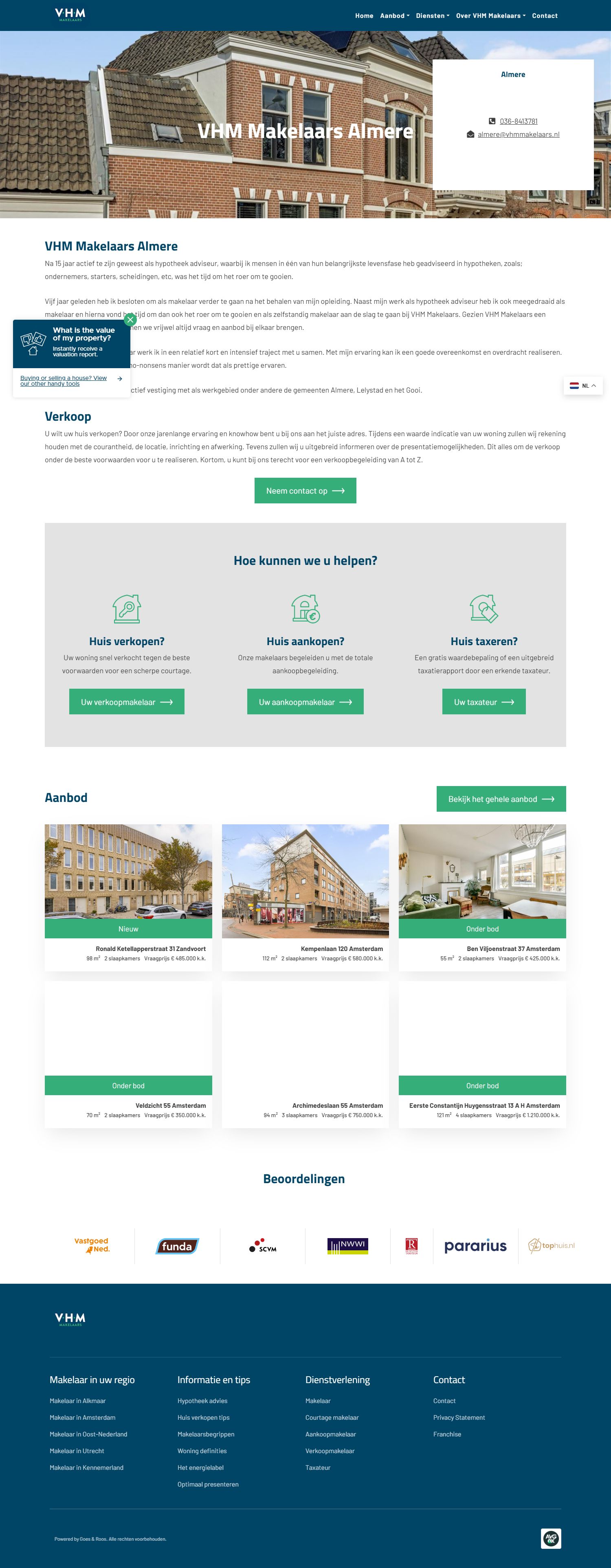 Photo d'équipe de VHM Makelaars Almere