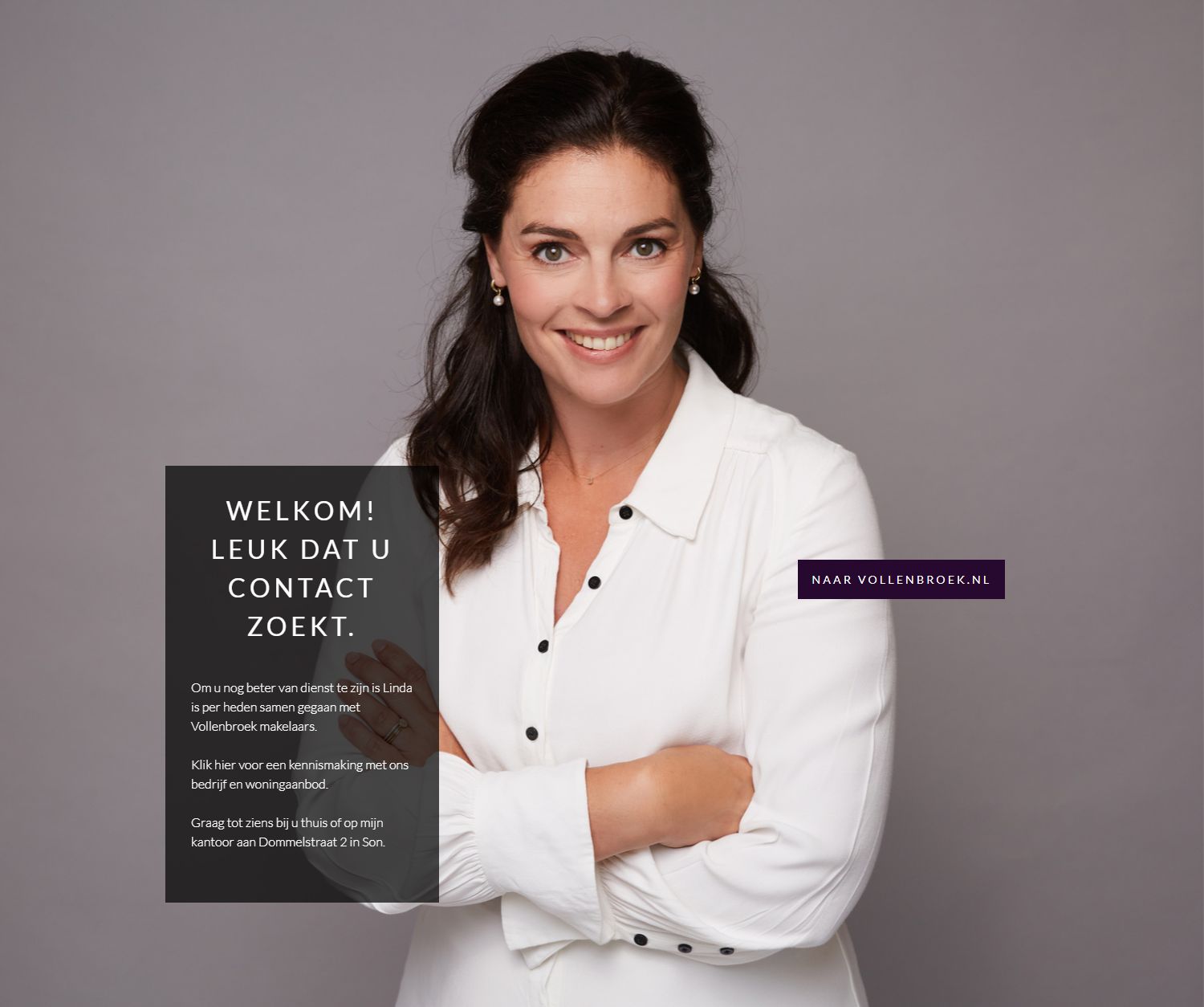 Screenshot der Website von www.vialinda.nl