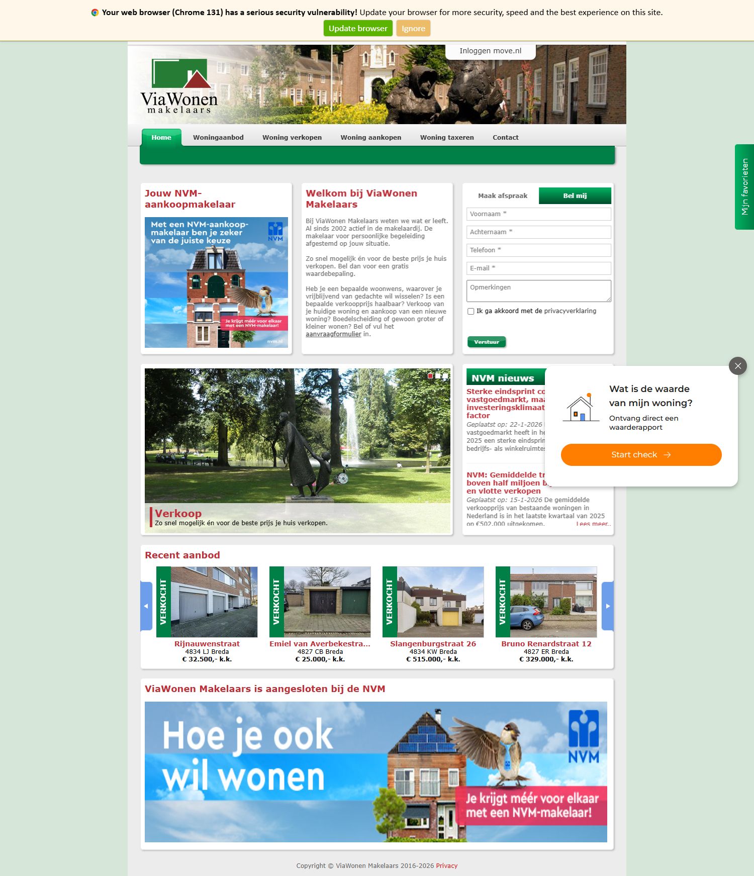 Kantoorfoto ViaWonen Makelaars