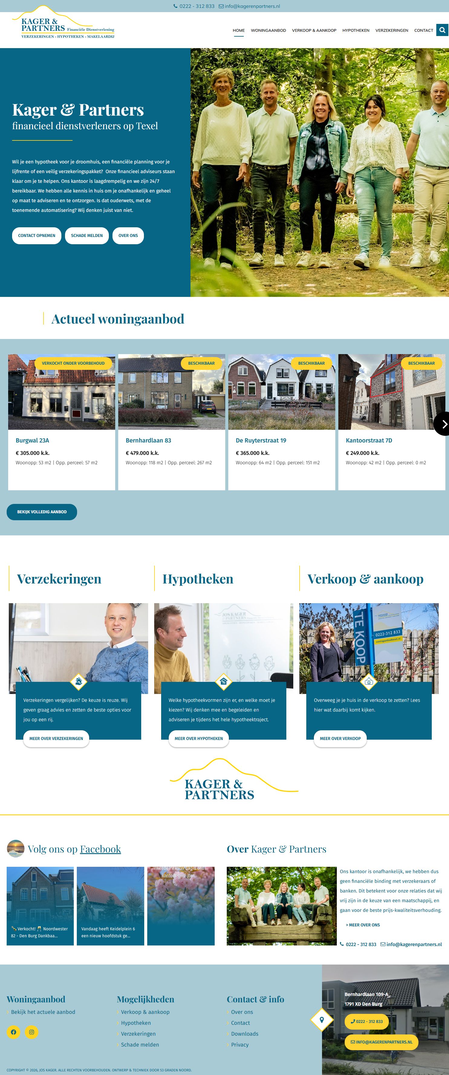 Screenshot der Website von www.kagerenpartners.nl