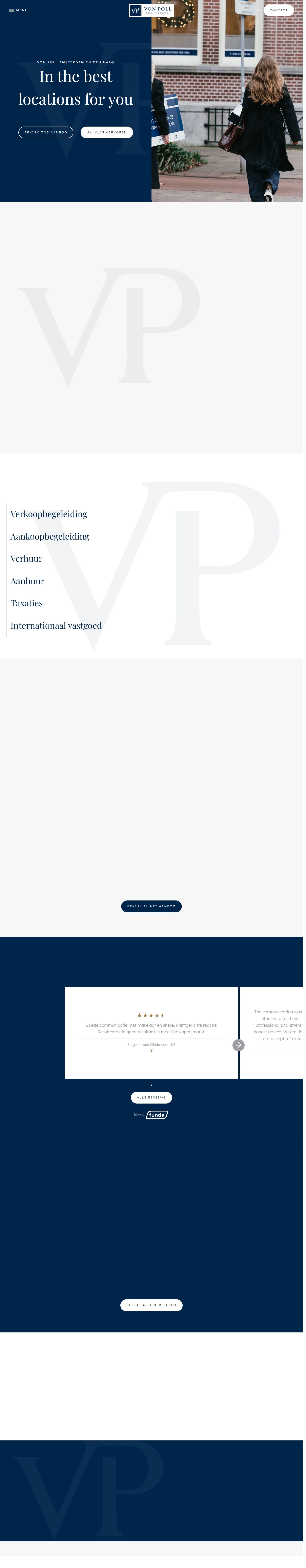 Screenshot of the website of www.von-poll.nl