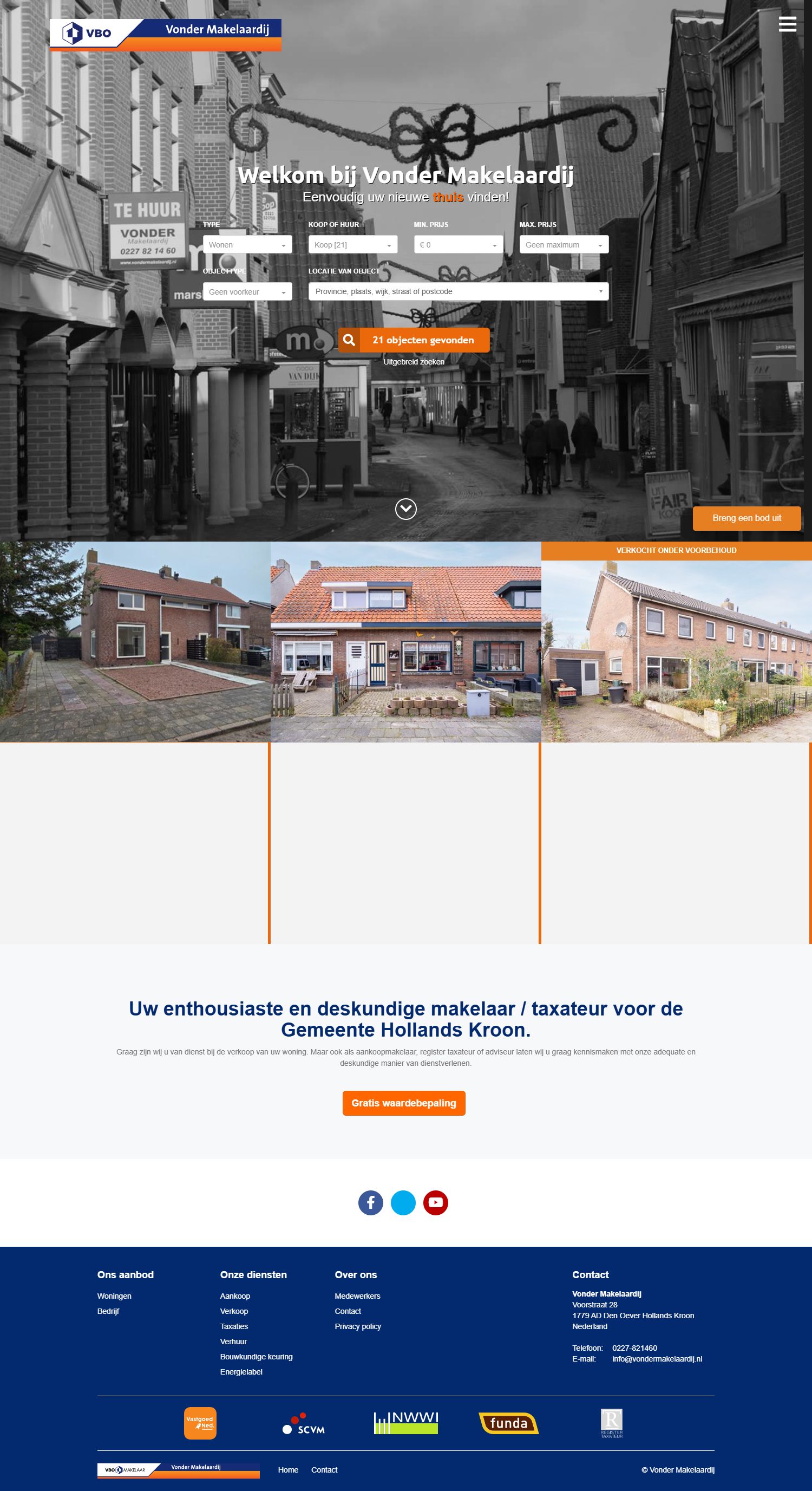 Team foto van Vonder Makelaardij