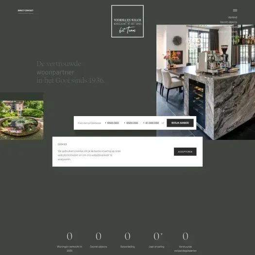 Screenshot van de website van www.voorma-walch.nl