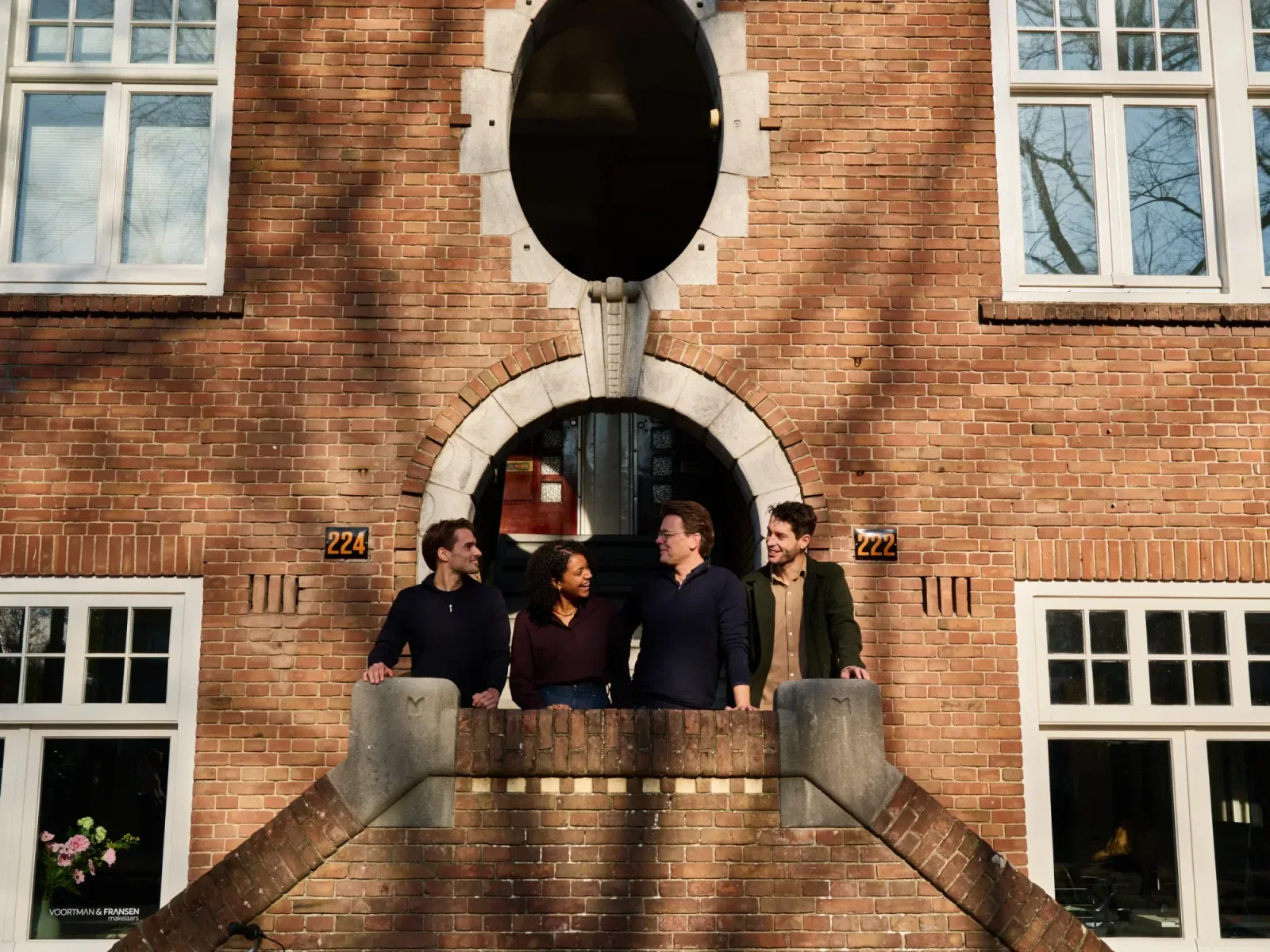 Team foto van Voortman & Fransen Makelaars