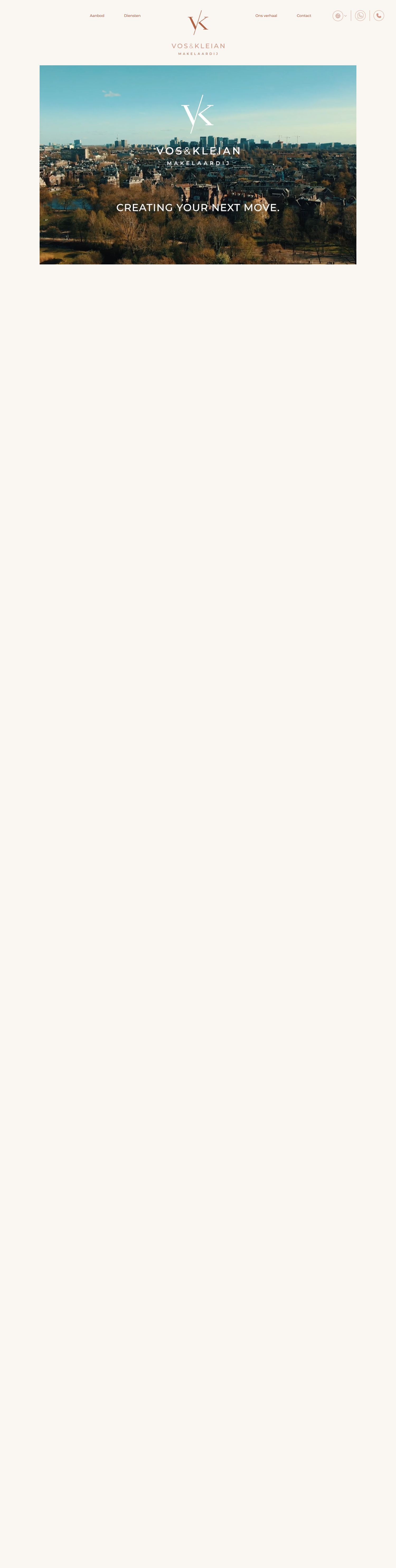 Screenshot der Website von www.voskleian.nl