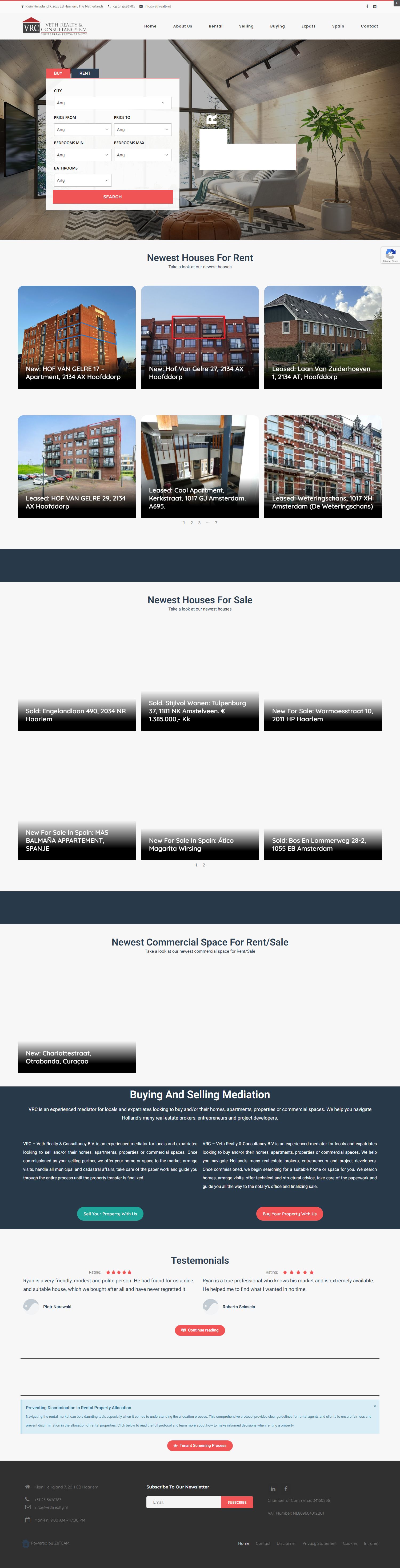 Team photo of VRC - Veth Realty & Consultancy B.V.