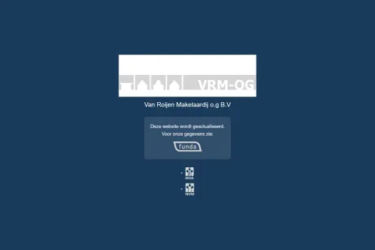 Screenshot of the website of www.vrm-og.nl