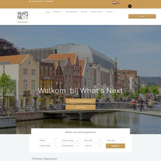 Screenshot der Website von www.whats-next.nl