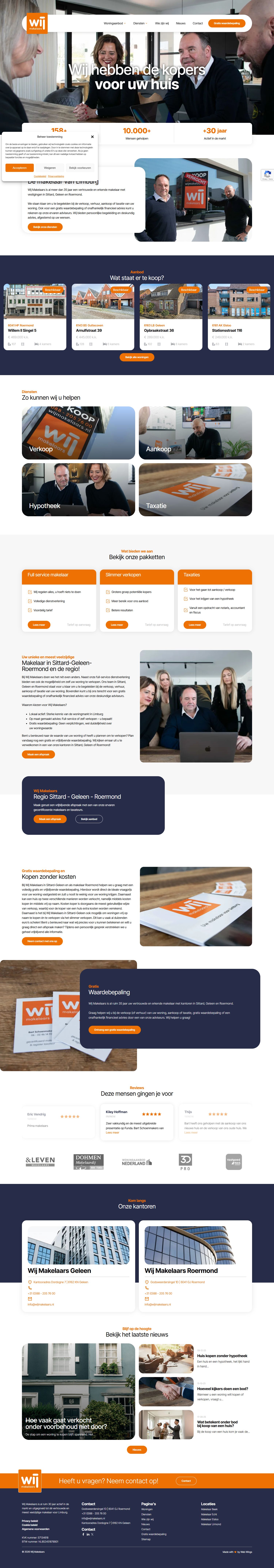 Kantoorfoto Wij Makelaars | Sittard-Geleen-Roermond