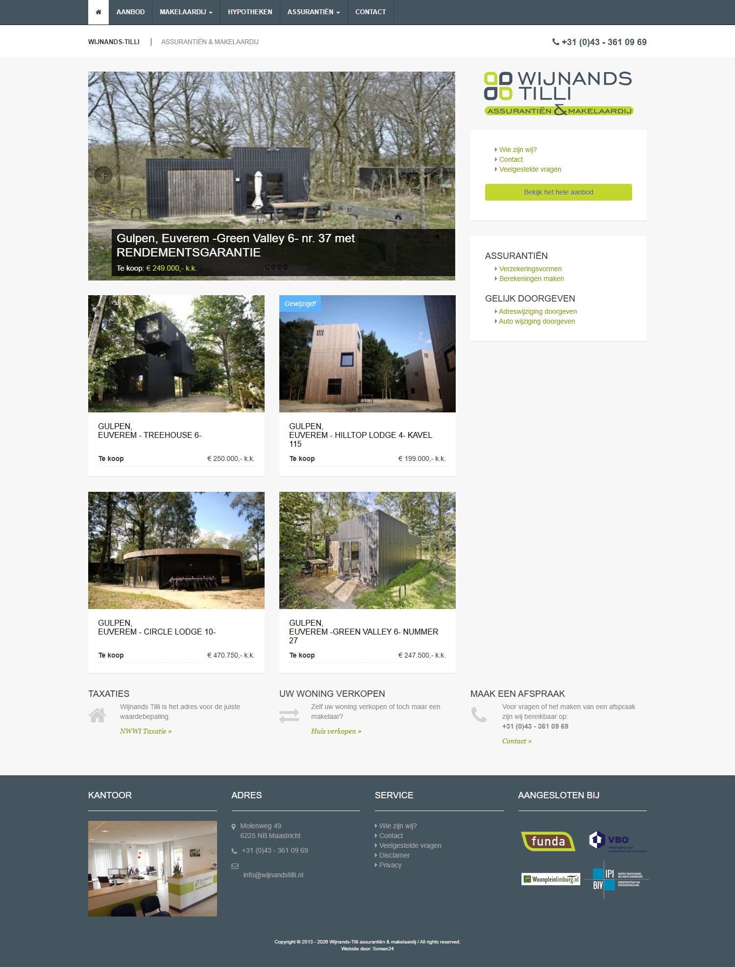Screenshot der Website von www.wijnandstilli.nl