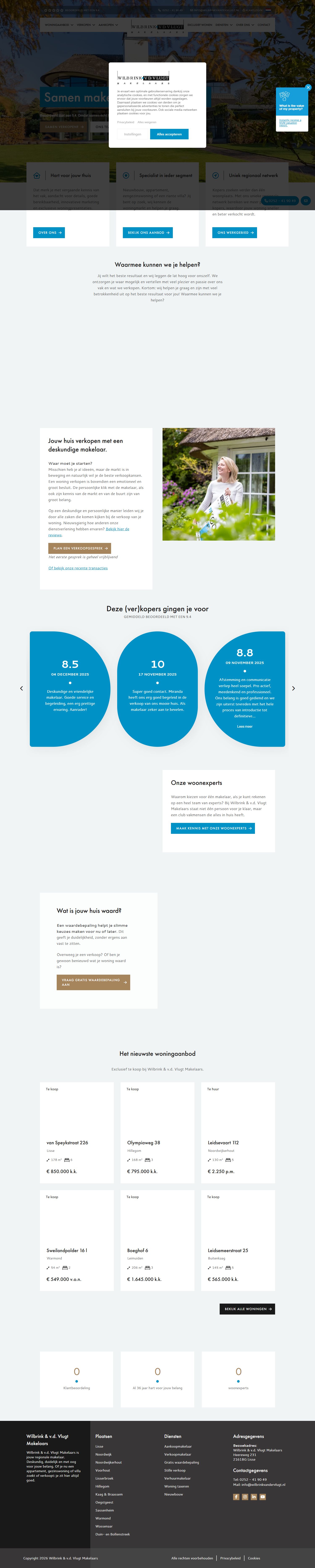 Capture d'écran du site web de www.onsaanbod.nl